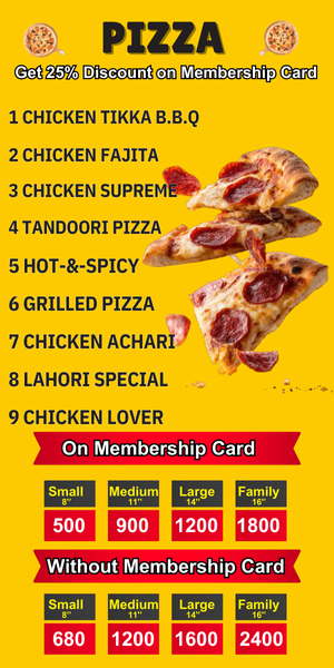 pizza menu